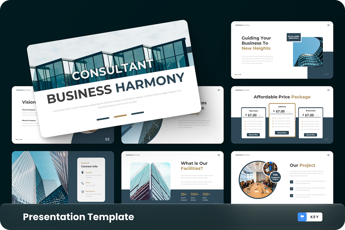Harmony - Business Consultant, a Presentation Template by GraphauseProject (Photo 1 of 6)