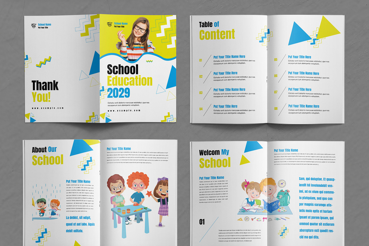 School Education Layout, a Brochure Template by ContestDesign (Photo 2 of 3)