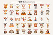 Groovy Thanksgiving Sublimation, a Seasonal Illustration by Artnoy (Thumbnail 2 of 18)