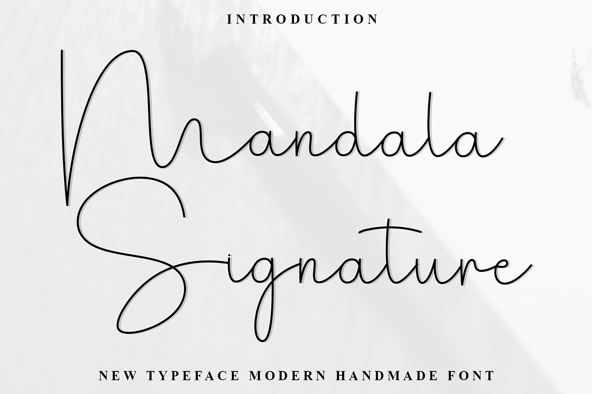Mandala Signature, a Handwritten Font by InermediaSTUDIO (Photo 1 of 8)