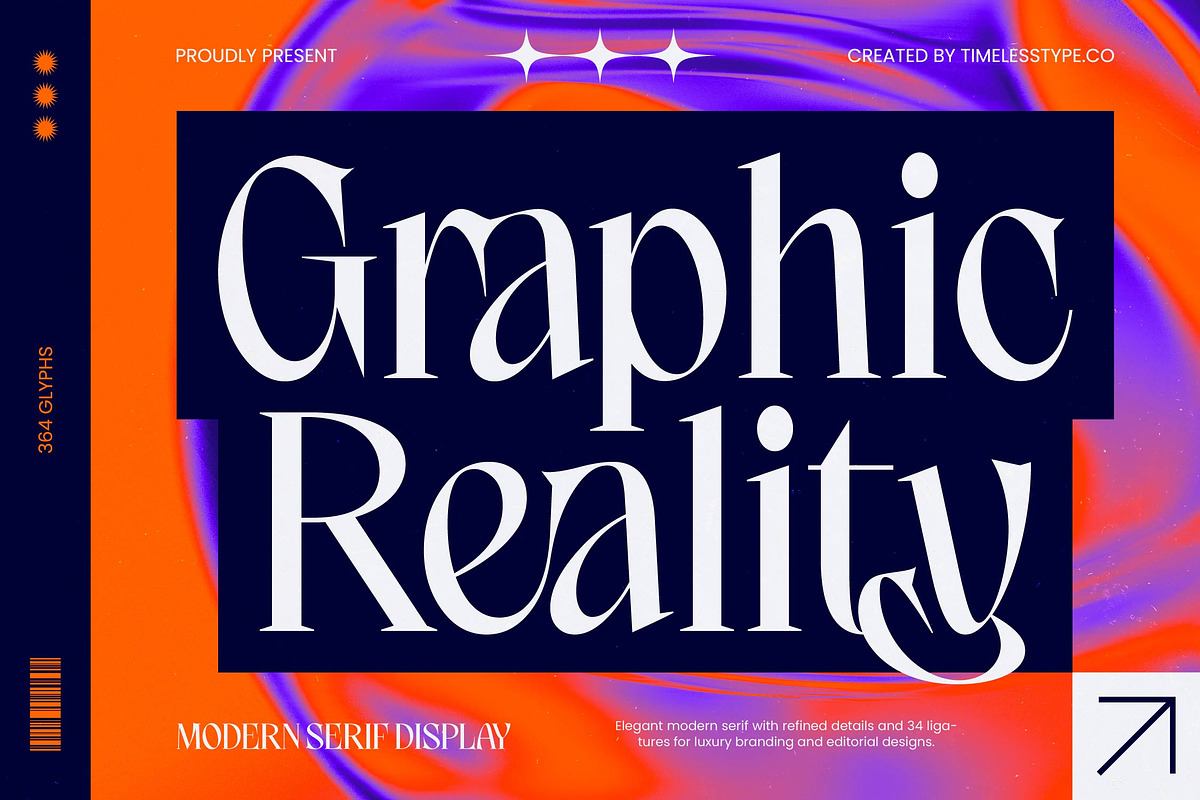 Graphic Reality Modern Serif Display, a Serif Font by timelesstype.co (Photo 1 of 10)