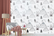 Scandinavian mysterious forest, a Pattern Graphic by Lineli (Thumbnail 3 of 13)