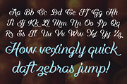 Just Peachy Script Typeface, a Handwritten Font by graphiklee (Thumbnail 5 of 8)