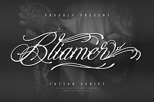 Bliamer Tattoo Script