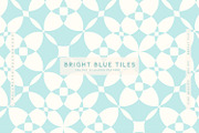 Bright Blue Tiles, a Pattern Graphic by MalyskaStudio (Thumbnail 1 of 5)