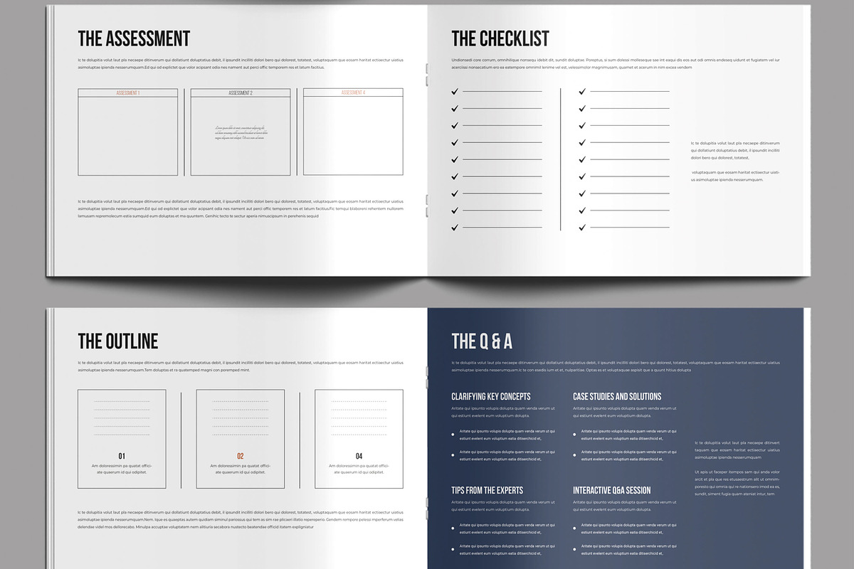 Course Workbook Landscape Template, a Brochure Template by MightyDesign (Photo 4 of 8)