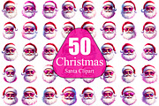 Christmas Santa Clipart Bundle Files, a Decorative Illustration by taramija (Thumbnail 1 of 26)