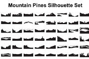 Mountain Pines Silhouette, a Graphic by hafijul (Thumbnail 1 of 17)