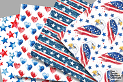 4th of July Watercolor Independence, a Pattern Graphic by Fine Purple Elephant (Thumbnail 3 of 5)