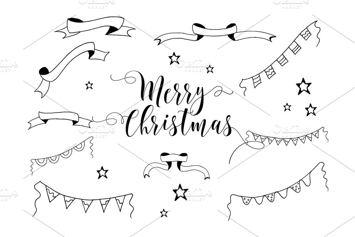 Set of Christmas design elements., a Templates & Theme by DikayaMiau (Photo 2 of 5)