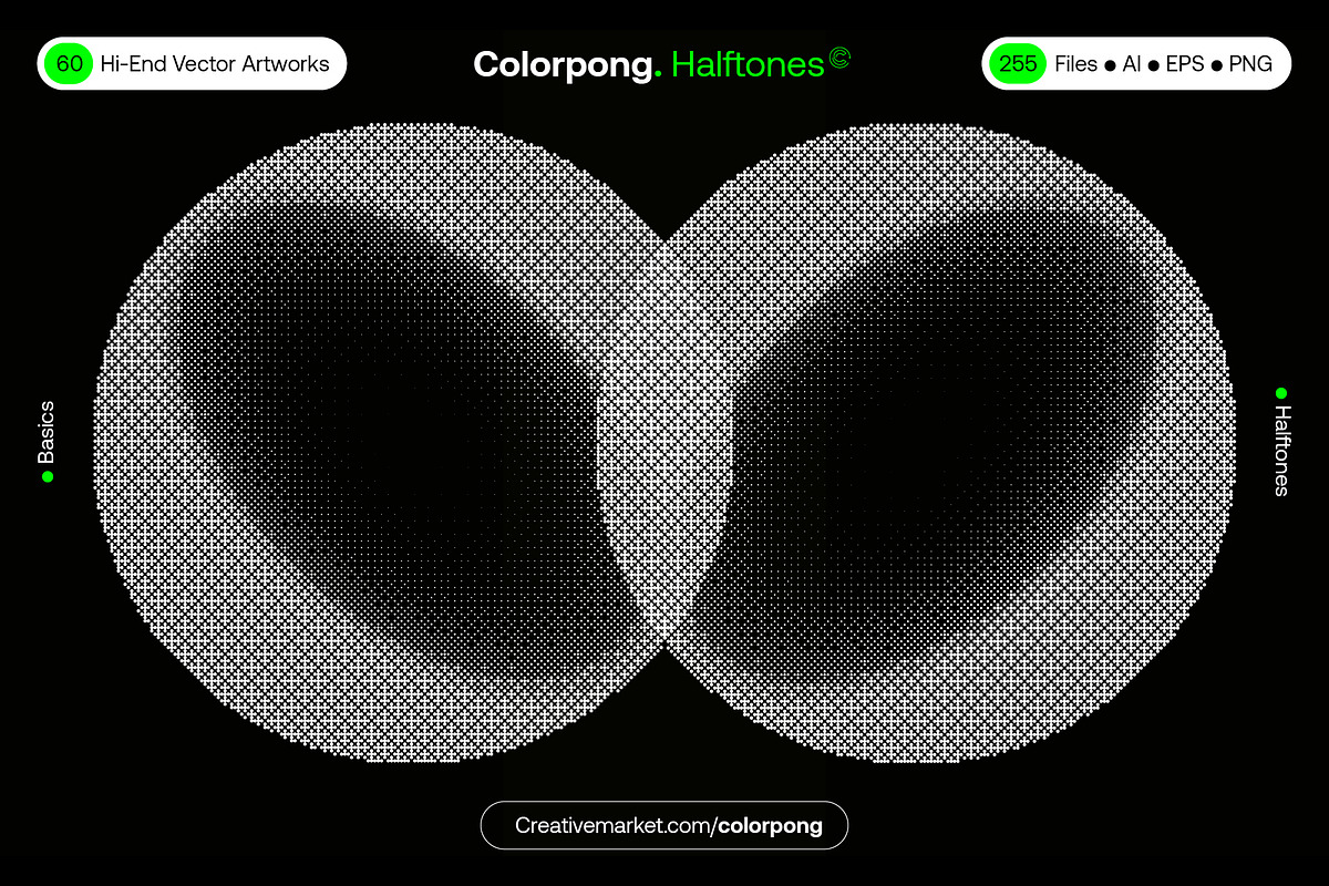 Halftones – Vector Bundle, a Background Graphic by Colorpong (Photo 11 of 19)