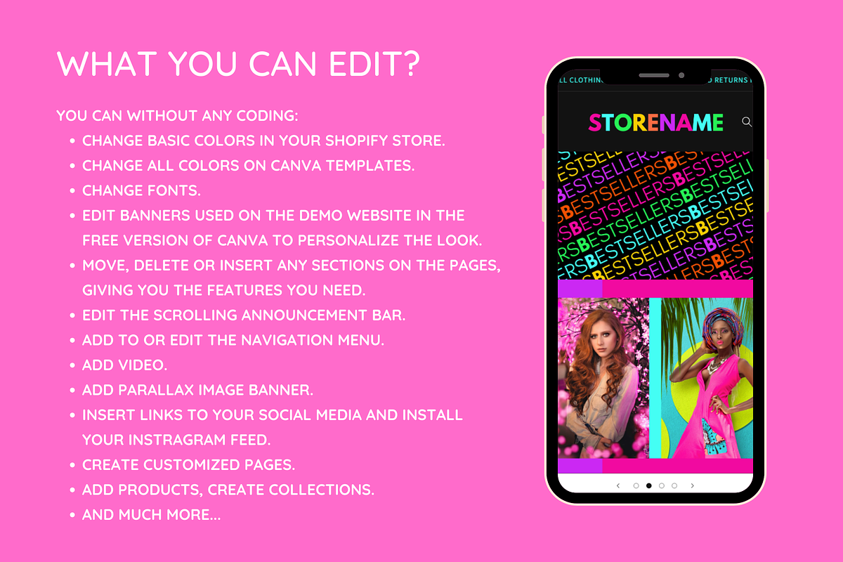 Neon Shopify Theme, a Shopify Template by SunshineStudioBoutique (Photo 3 of 10)