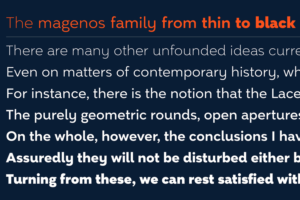 Magenos font family – SALE 50% off, a Sans Serif Font by Graphite_Studios (Photo 9 of 9)