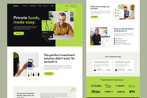 Finance Agency Landing Page