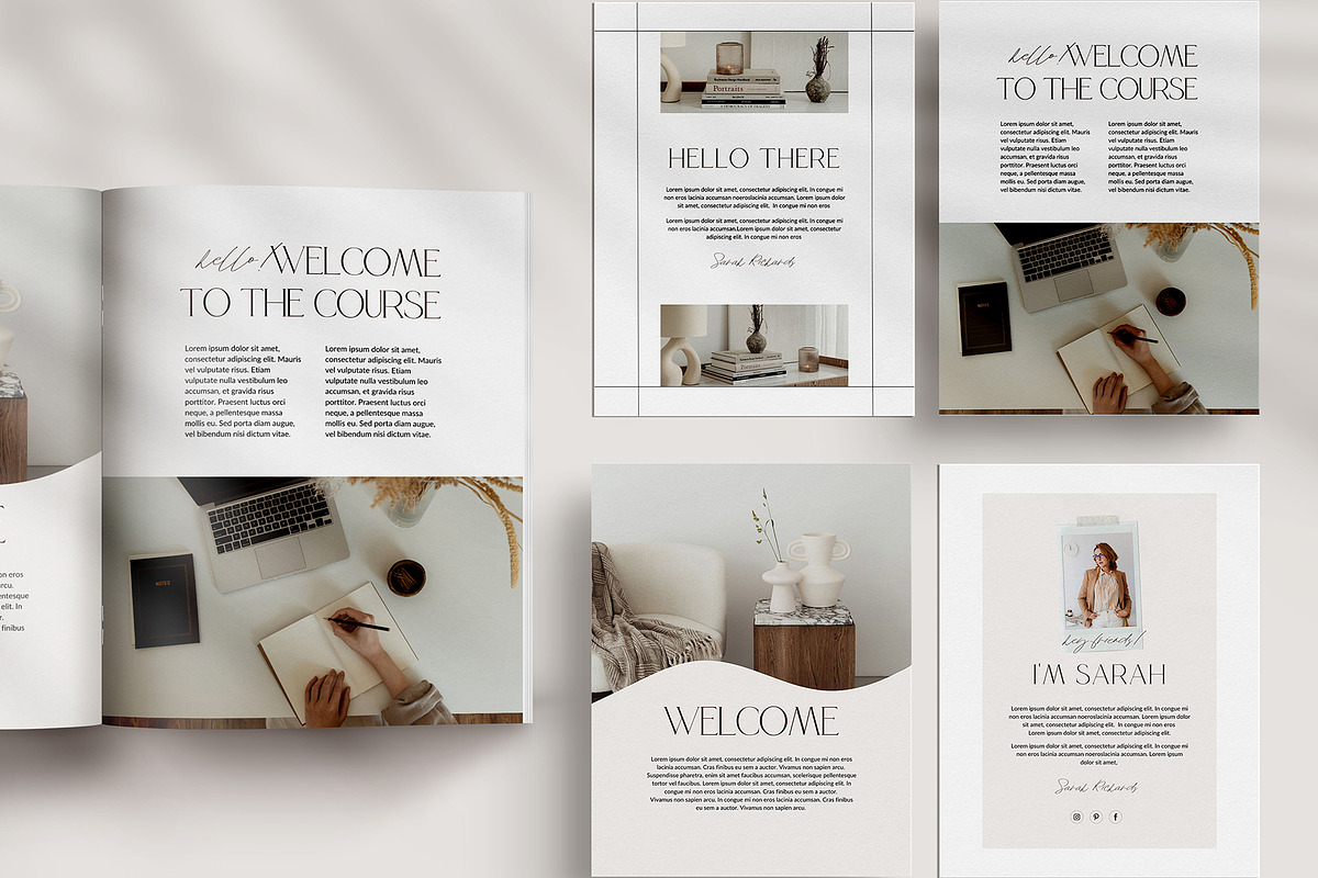 Savanna Workbook Canva Template, a Marketing Template by Amaré Creative (Photo 4 of 10)