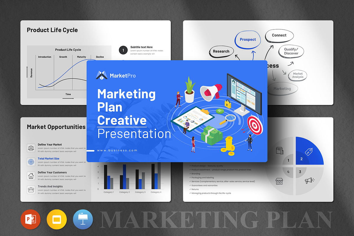 Marketing Plan Presentation Template, a Marketing Template by CreativeSlides (Photo 16 of 16)