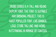 Drobo Boreo - Tall & Condensed Font, a Font by QR Design Studio (Thumbnail 3 of 7)