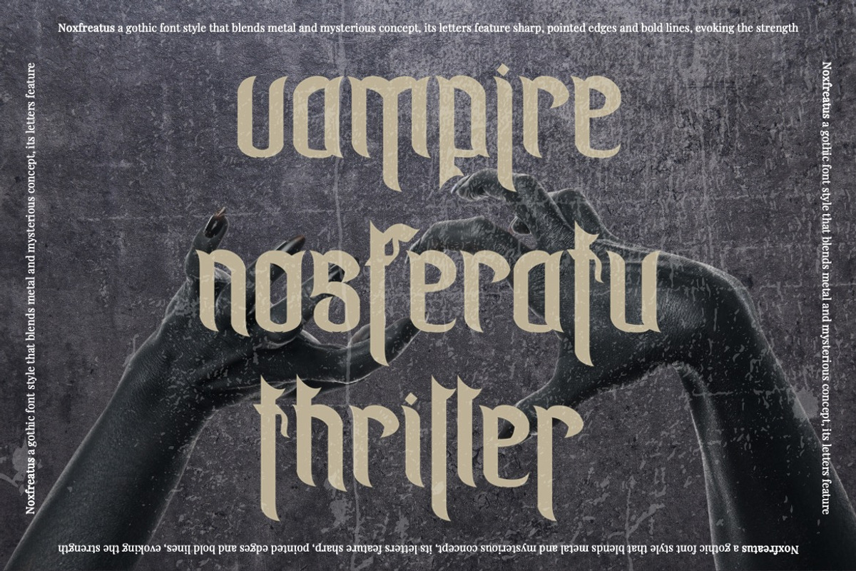 Noxfreatus - Blackletter Display, a Blackletter Font by Dhabee (Photo 14 of 15)