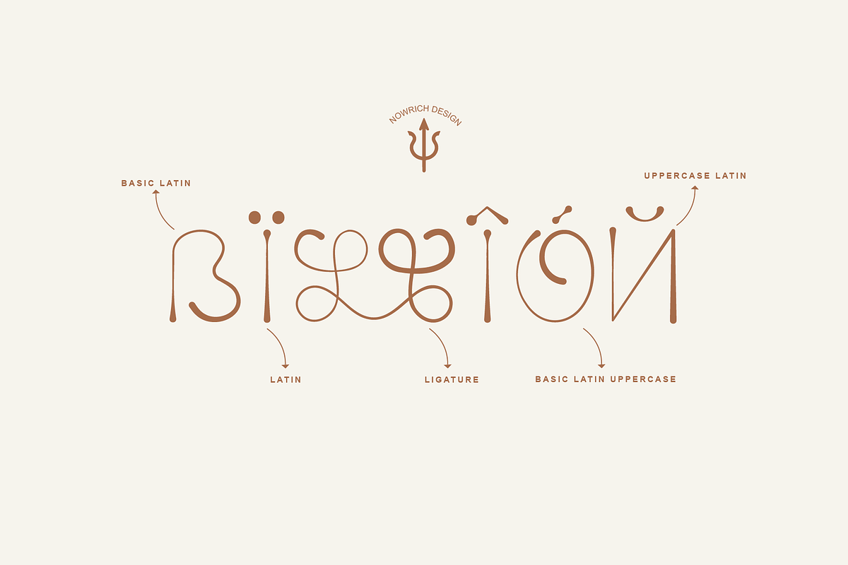 Lumistica Script Display Typeface, a Script Font by Nouric Design (Photo 7 of 10)