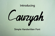 Cauzyah Modern Handwritten Font