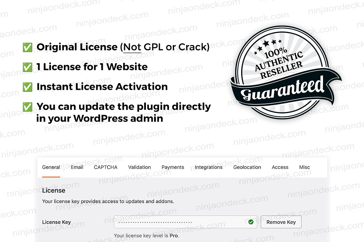 WPForms Pro Official License preview 2
