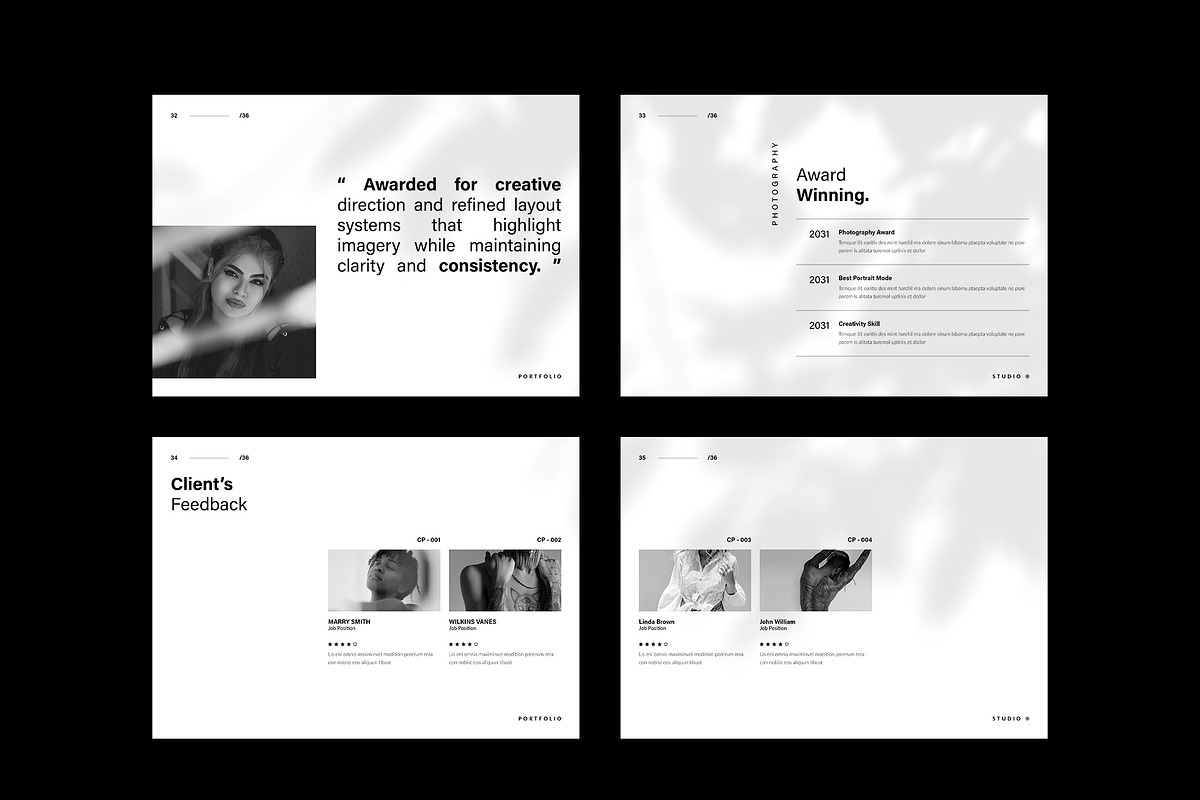 Photography Portfolio Template, a Brochure Template by TemplateFolio-Shop (Photo 15 of 20)