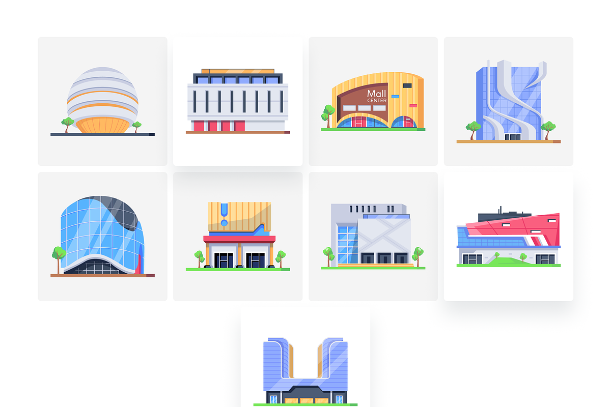 Isometric Shopping Mall Icons, a Duotone Icon by Vectors Market (Photo 7 of 7)