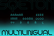 Sqeton - Mecha Stencil Display Font, a Sans Serif Font by Drizy (Thumbnail 6 of 9)