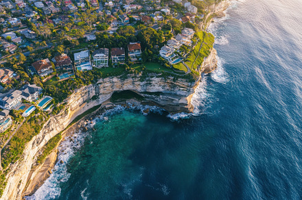 Aerial view of Sydney's Bronte distr, a Photo by Iftikhar Alam