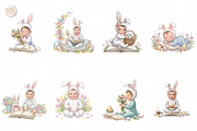 Baby Easter Bunny PNG Clipart Cute., a Person Illustration by KennedyStudio (Thumbnail 2 of 5)