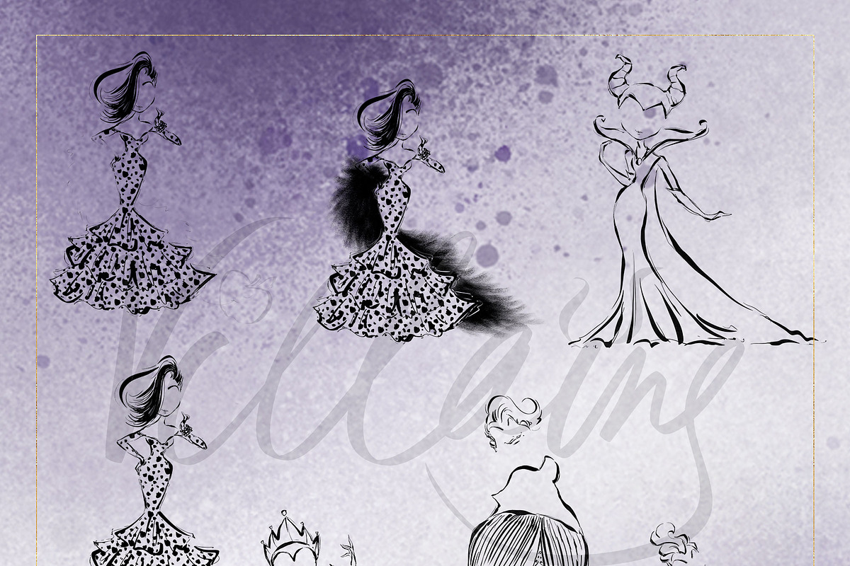 Fairy Tale Villains Doodles Clipart, an Object Graphic by KaramfilaS (Photo 5 of 13)