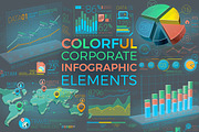 Colorful Corporate Infographics, a Finance Illustration by ConceptCafe (Thumbnail 1 of 7)