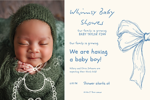 Whimsy Baby Shower Doodles