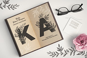 Greenery Monograms | Floral Alphabet, a Decorative Illustration by Tinydew (Thumbnail 2 of 6)