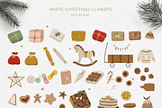 White Beige Boho Christmas, a Decorative Illustration by Cozy pattern shop (Thumbnail 7 of 12)