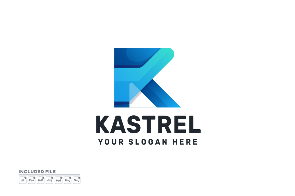 Letter K Gradient Colorful Logo, a Branding & Logo Template by yuanesei