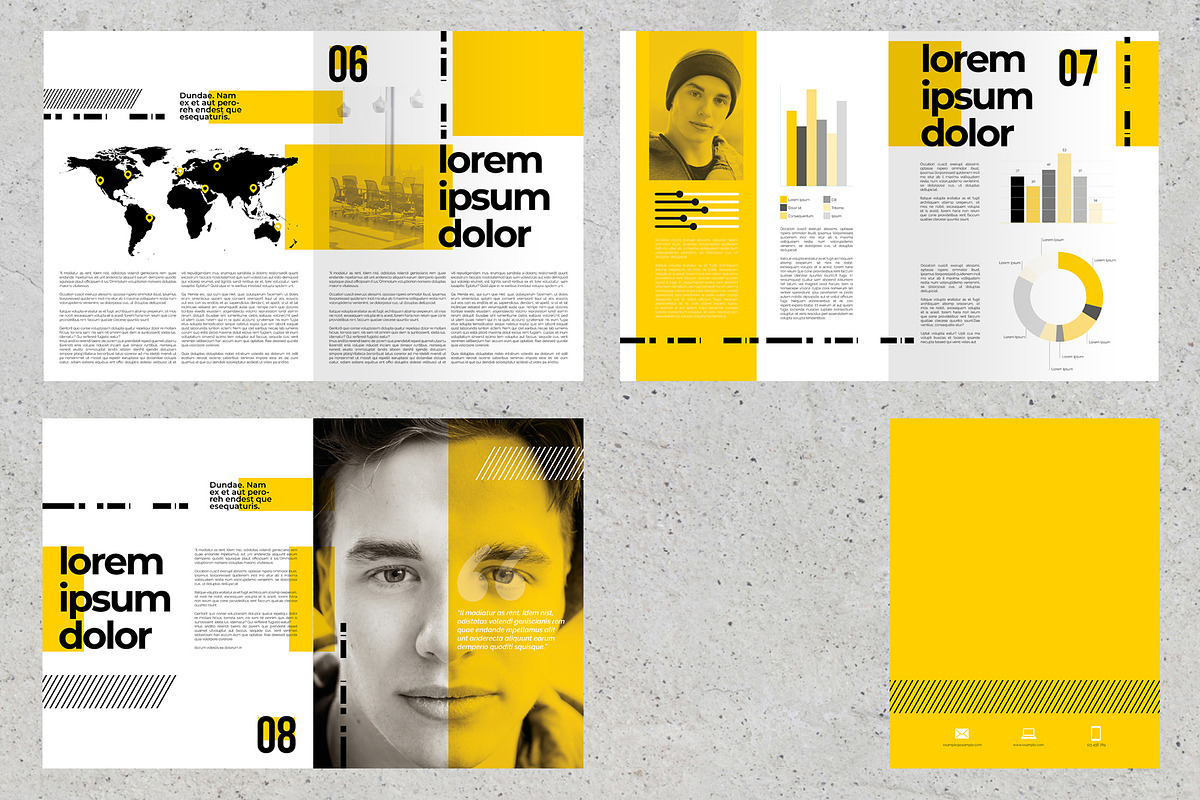 OUBEL: Yellow Multipurpose Brochure, a Brochure Template by McLittle Stock (Photo 4 of 4)