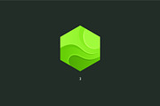 9 hexagons. Vector logo, a Branding & Logo Template by Magda (Thumbnail 5 of 11)