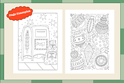 Colorful and Bright Coloring Pages, an Illustration by portice_studio (Thumbnail 5 of 5)