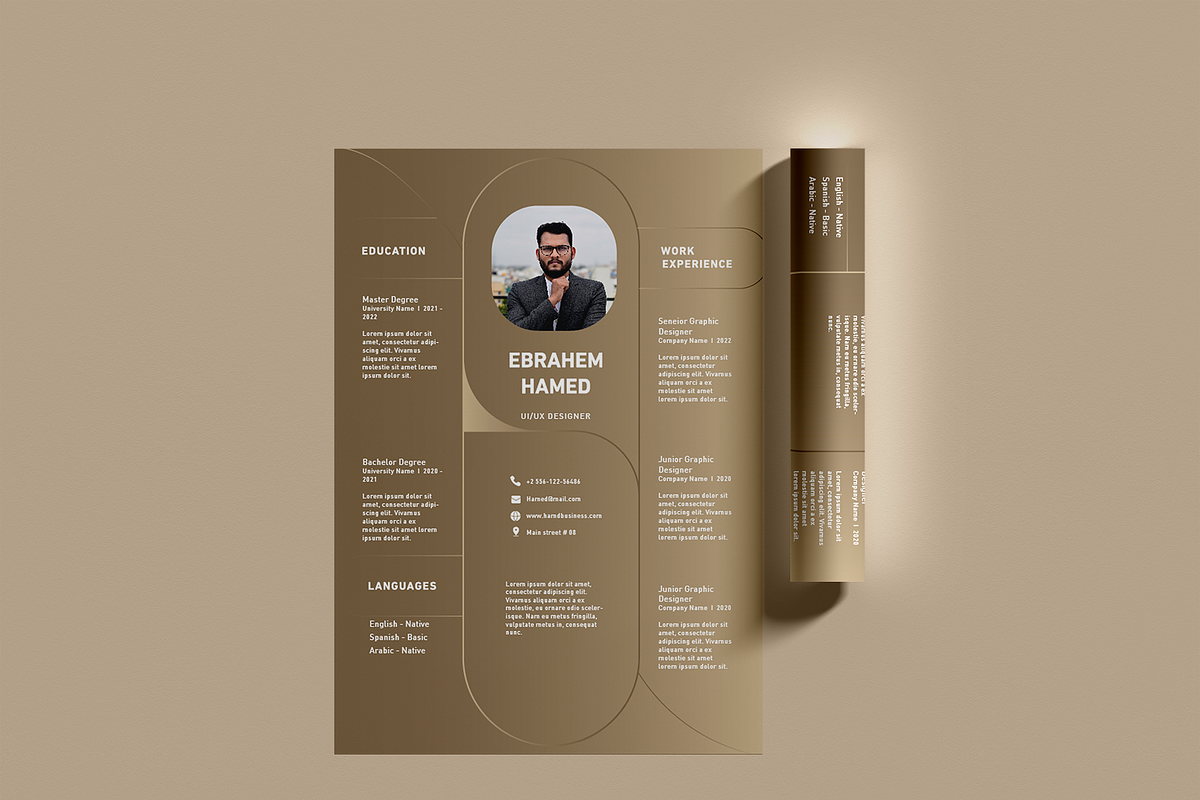 100 Resume - luxury templates, a Resume Template by Hamed Studio (Photo 13 of 15)