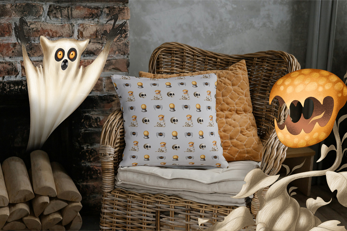 Magical Lemur Halloween Set, an Illustration by IrynaPanashii (Photo 7 of 10)