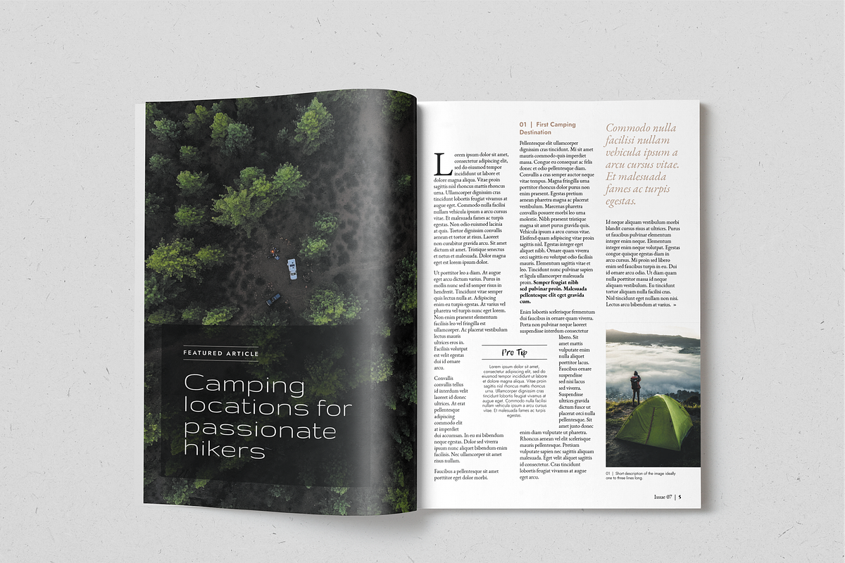 KAMPER - Travel Magazine, a Magazine Template by SonaGeciova (Photo 5 of 17)