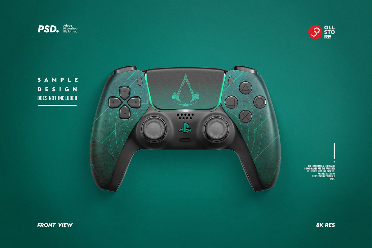PS5 DualSense Controller set, a Product Mockup by OllStore (Photo 8 of 13)