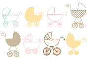 Baby Carriage Photoshop Brushes preview 3