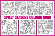 Sweet Seasons Coloring Book, a Seasonal Illustration by Coco Bloom (Thumbnail 1 of 4)