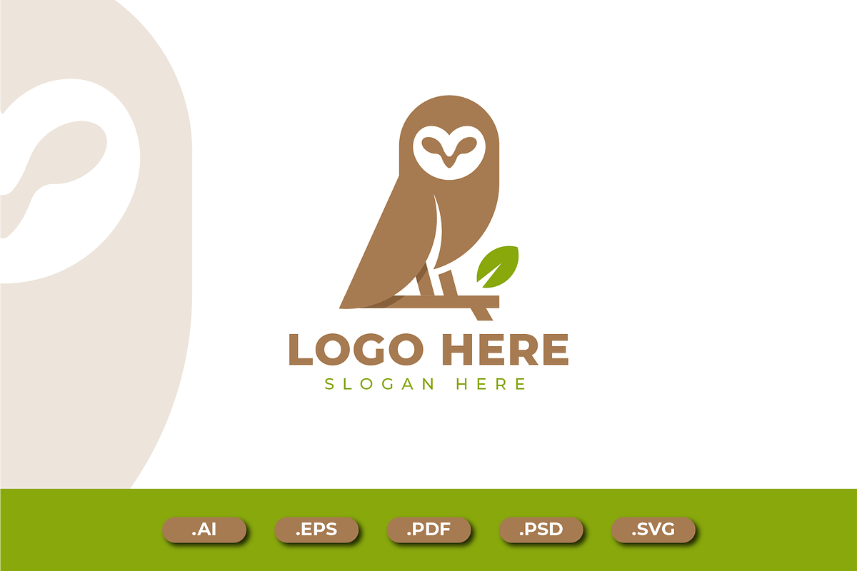 NATURE OWL LOGO, a Branding & Logo Template by Andhnd Studio (Photo 1 of 2)