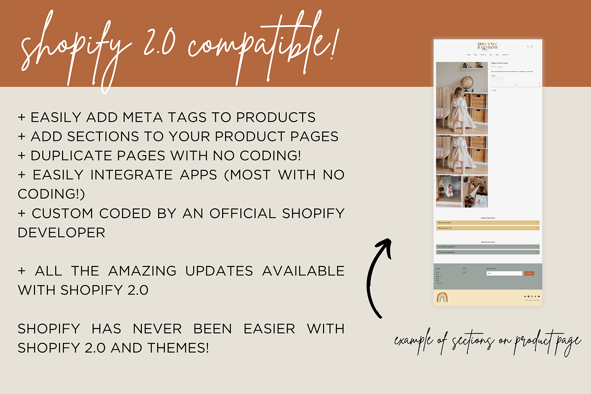 Boho Shopify Theme | Organic Rainbow, a Templates & Theme by Easy Website Themes (Photo 5 of 6)