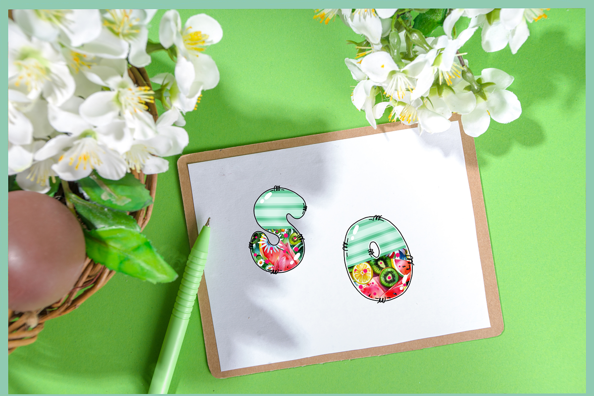 Summer Fruity-PNG fonts, a Symbol Font by It me digital art (Photo 7 of 8)