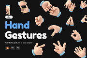 Floating 3D Hands Icons, an Object 3D Model by Vectors Market (Thumbnail 1 of 9)