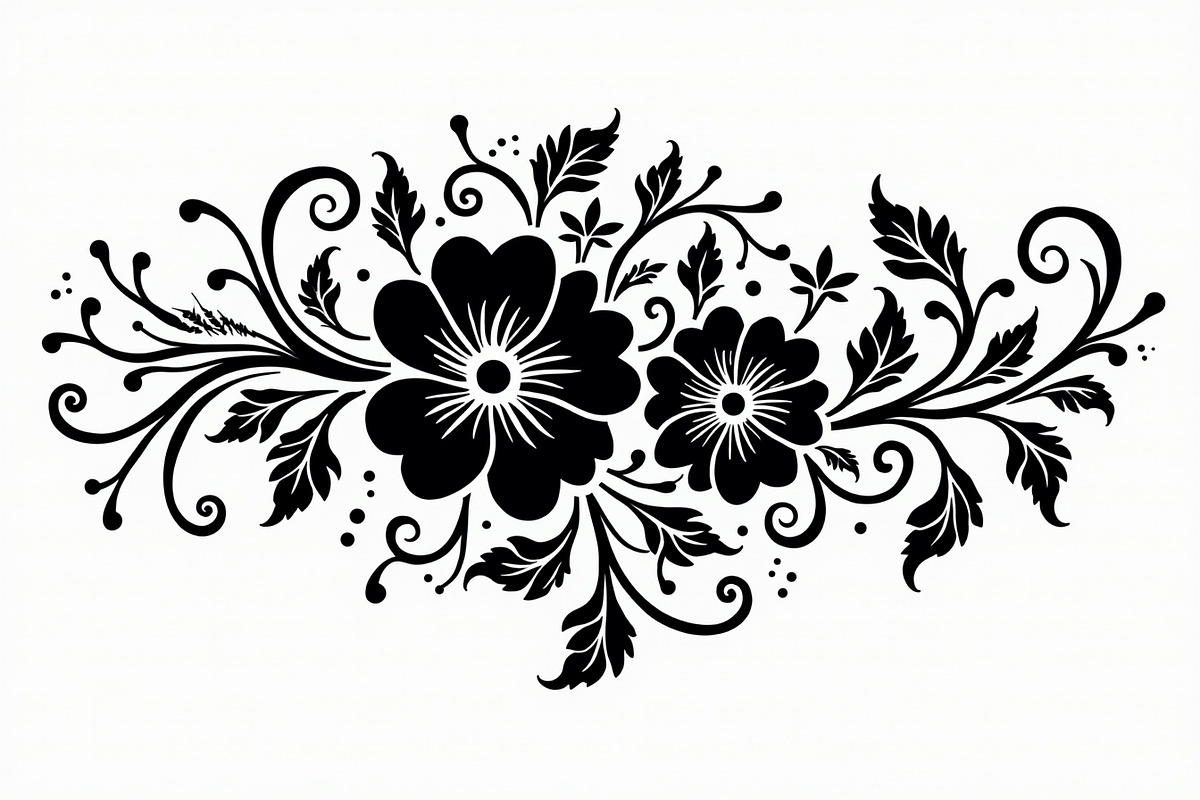 Ornamental Flower Designs, an Illustration by yasushie (Photo 17 of 20)